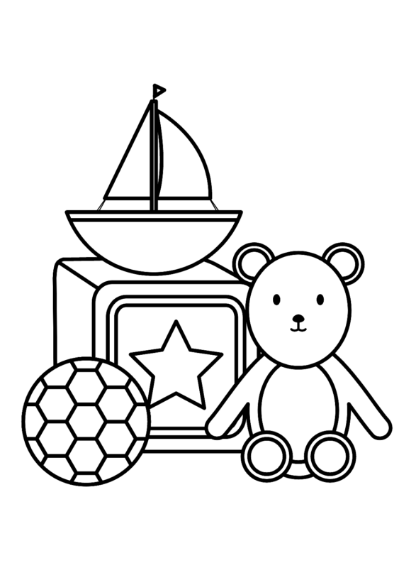 Toys Coloring Pages Printable for Free Download