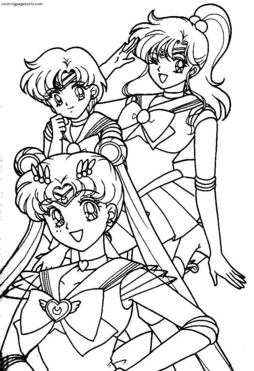 Sailor Moon Coloring Pages Printable for Free Download