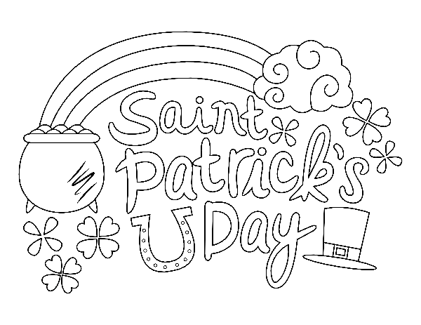 Happy St. Patricks Day Coloring Pages Printable for Free Download