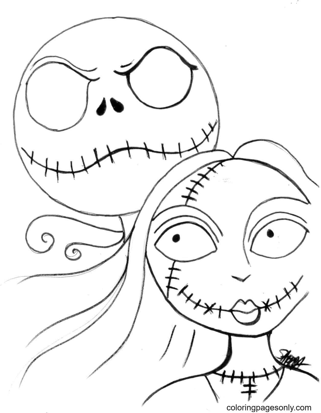 Exclusive Nightmare Before Christmas Coloring Pages Collection for