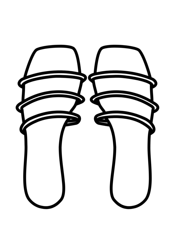 Sandals Coloring Pages Printable for Free Download