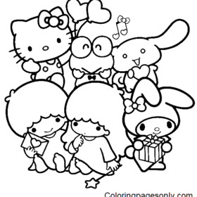 Sanrio Characters Coloring Pages Printable for Free Download