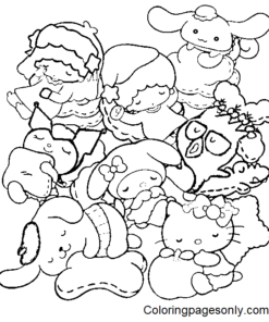 Sanrio Characters Coloring Pages Printable for Free Download