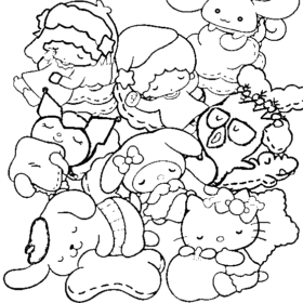 Sanrio Characters Coloring Pages Printable for Free Download