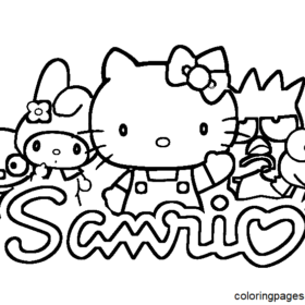 Sanrio Characters Coloring Pages Printable for Free Download