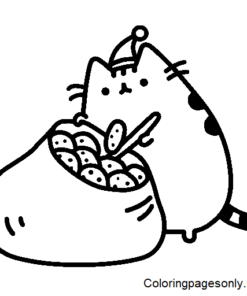 Pusheen Coloring Pages Printable for Free Download