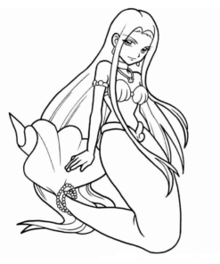 Mermaid Melody Coloring Pages Printable for Free Download