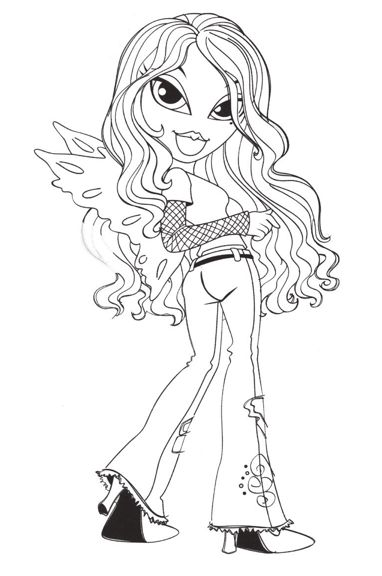 Free Collection of Bratz Coloring Pages for Kids