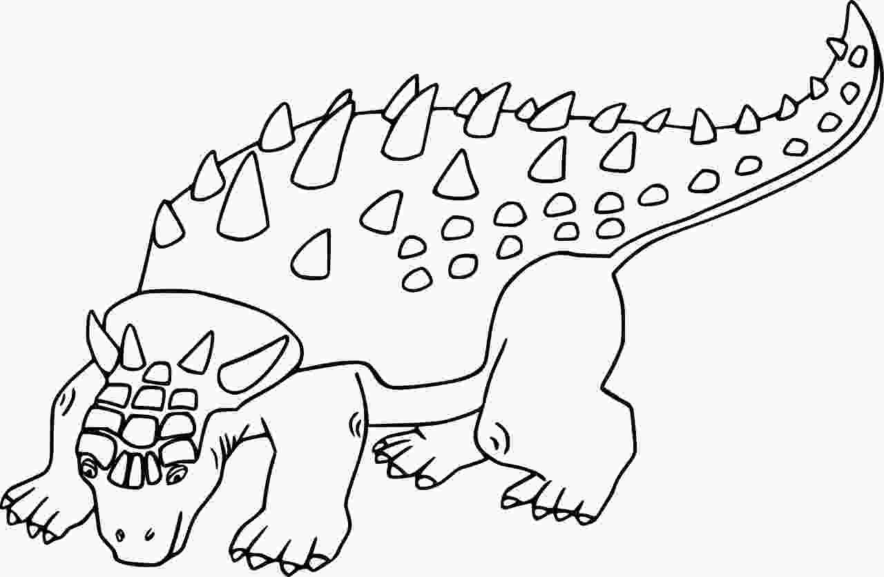Ankylosaurus Coloring Pages Printable for Free Download