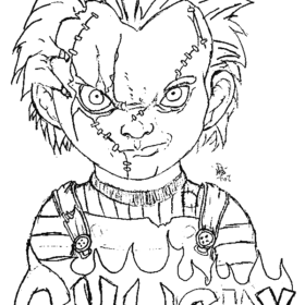 Chucky Coloring Pages Printable for Free Download