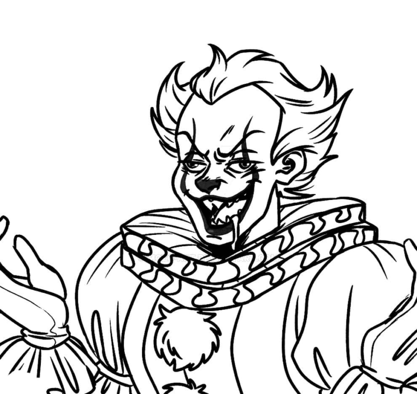 Pennywise Coloring Pages Printable For Free Download