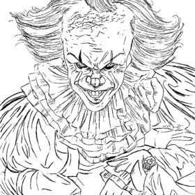 Pennywise Coloring Pages Printable for Free Download