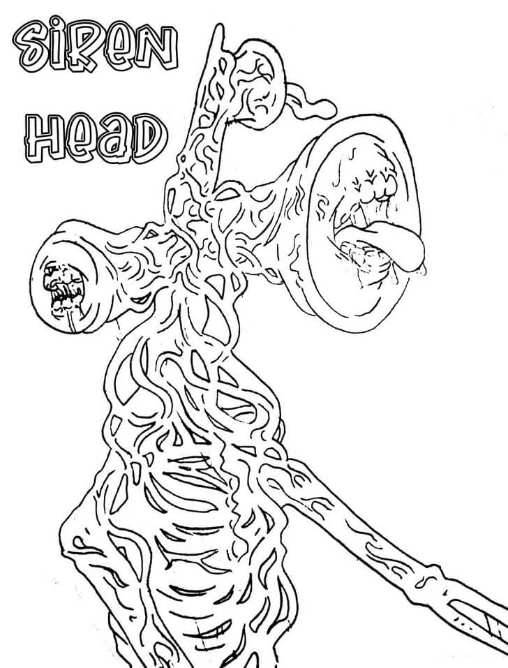 Siren Head Coloring Book: Kids and adult coloring book who loves siren  head, 68 unique pages (gift for siren head lover)