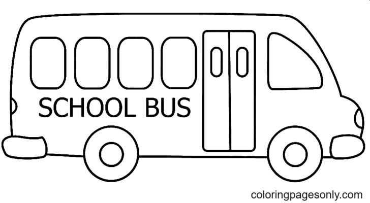 School Bus Coloring Pages Printable for Free Download