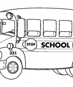 School Bus Coloring Pages Printable for Free Download