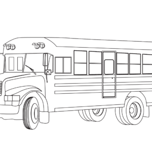 School Bus Coloring Pages Printable for Free Download