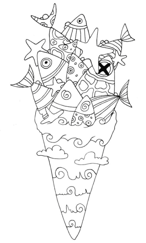 Ice Cream Coloring Pages Printable for Free Download