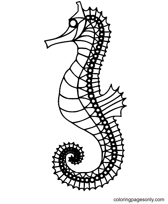 Seahorse Coloring Pages Printable for Free Download