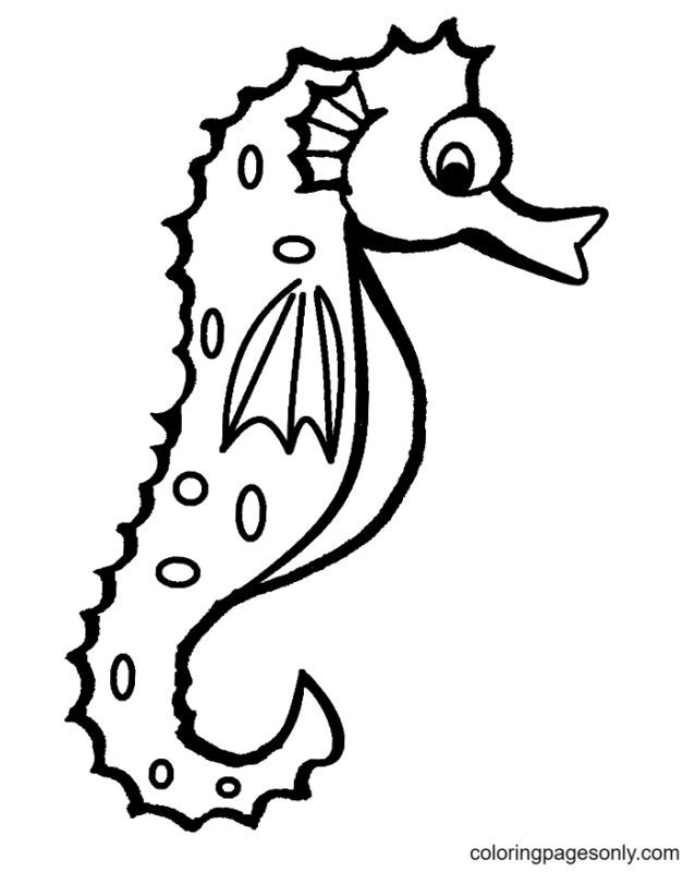 Seahorse Coloring Pages Printable for Free Download