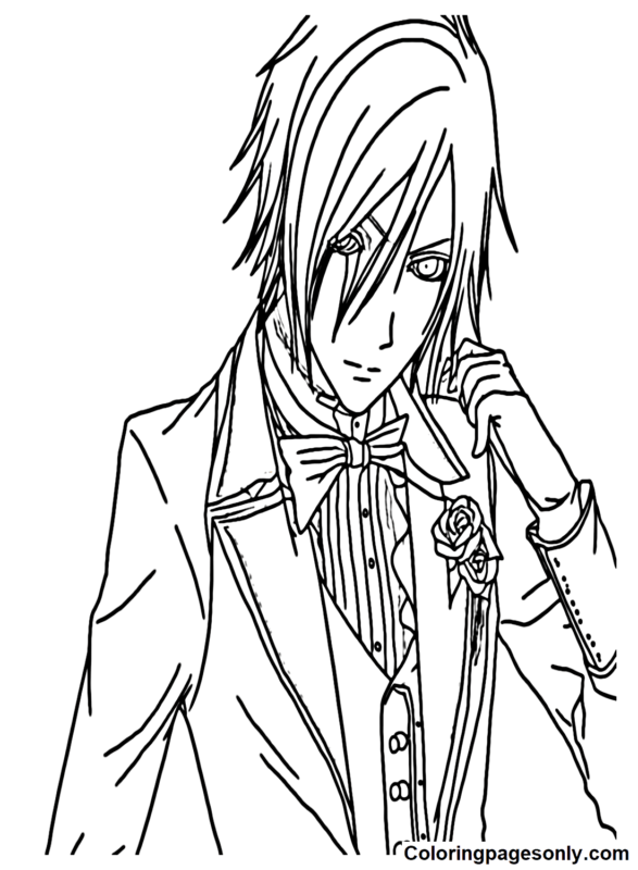 Black Butler Coloring Pages Printable for Free Download