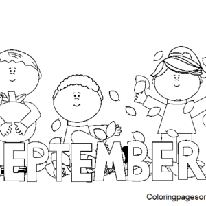 September Coloring Pages Printable for Free Download