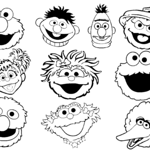 Sesame Street Coloring Pages Printable for Free Download