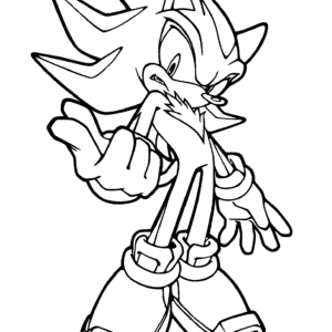 Shadow the Hedgehog Coloring Pages, 25 Shadow Coloring Pages Shadow-coloring-4  – Free Coloring Page Si…