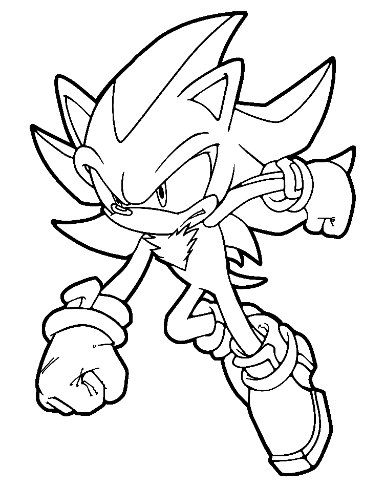Shadow the Hedgehog Super Shadow Sonic the Hedgehog Coloring book Silver the  Hedgehog, hedghog, angle, white, child png