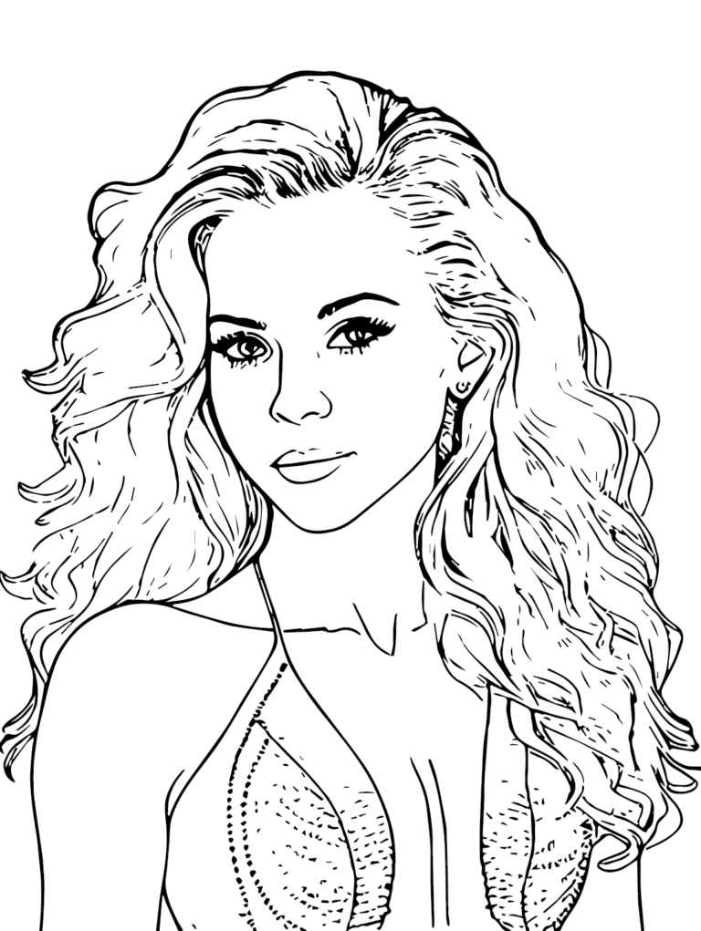 Shakira Coloring Pages Printable for Free Download