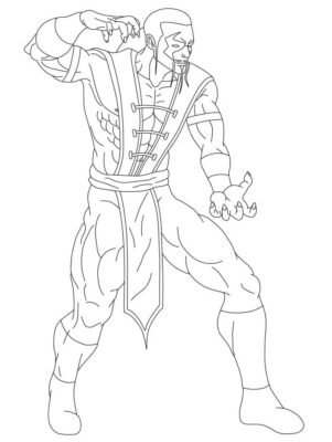 Mortal Kombat Coloring Pages Printable for Free Download