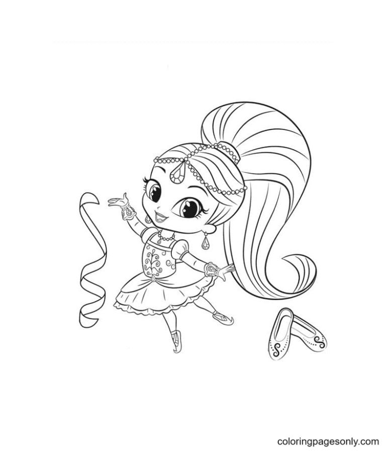 Shimmer and Shine Coloring Pages Printable for Free Download