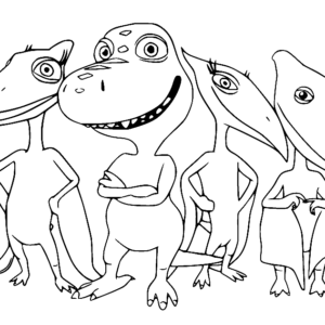 dinosaur train coloring pages buddy