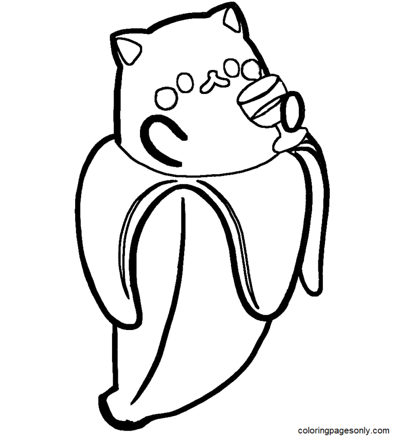 Bananya Coloring Pages Printable for Free Download