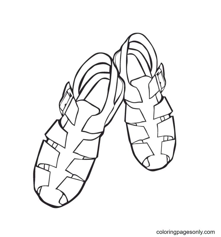 Shoe Coloring Pages Printable for Free Download