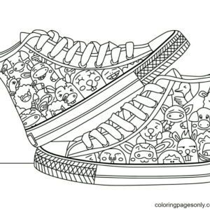 Free Printable Naruto Shoes Coloring Page, Sheet and Picture for Adults and  Kids (Girls and Boys) 