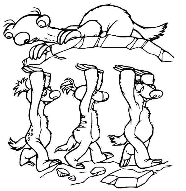 Ice Age Coloring Pages Printable for Free Download