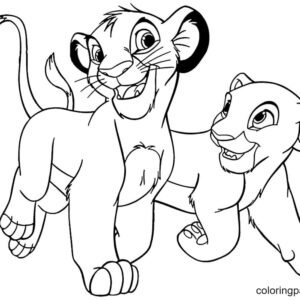 cute lion king coloring pages