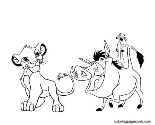 The Lion King Coloring Pages Printable for Free Download