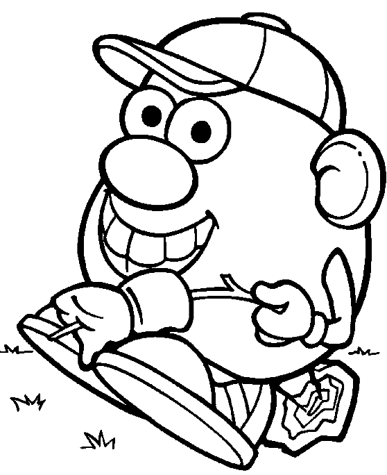 Mr Potato Head Coloring Pages Printable For Free Download