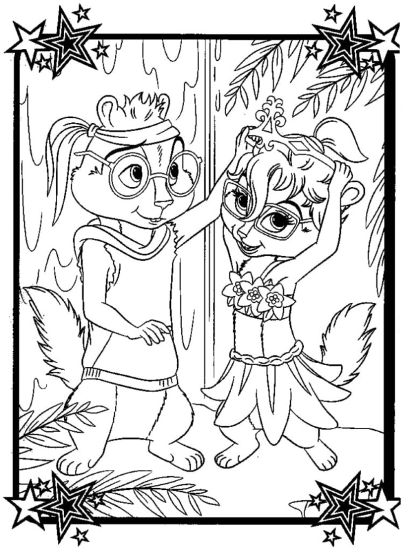 Alvin and the Chipmunks Coloring Pages Printable for Free Download