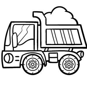 Dump Truck Coloring Pages Printable for Free Download