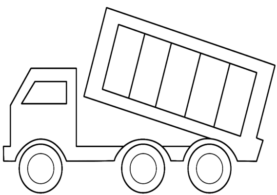 Dump Truck Coloring Pages Printable for Free Download