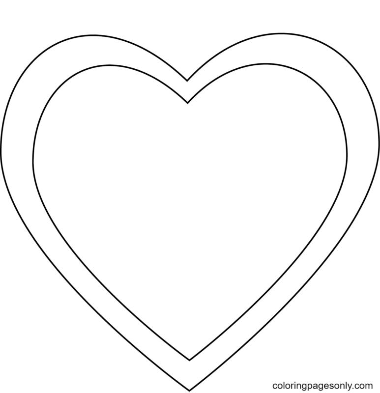 Heart Coloring Pages Printable for Free Download