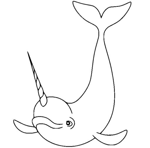 Narwhal Coloring Pages Printable for Free Download