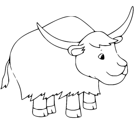 Yak Coloring Pages Printable for Free Download