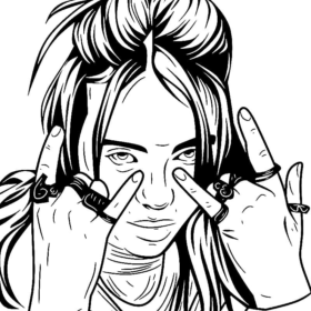 Billie Eilish Coloring Pages Printable for Free Download