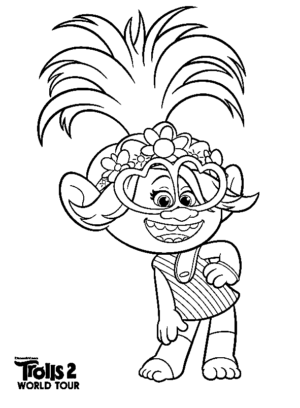 Poppy Coloring Pages Printable for Free Download