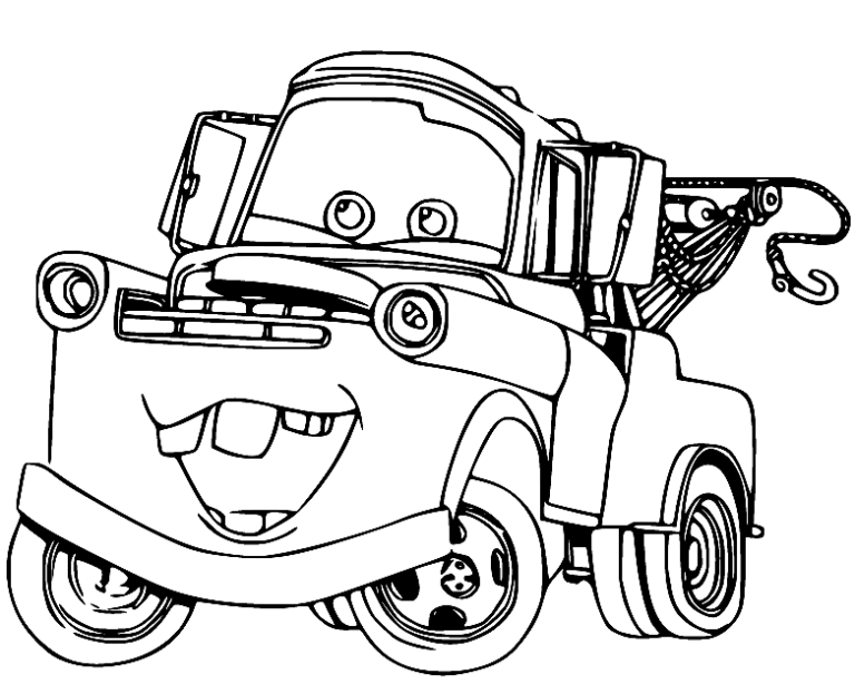 Mater Coloring Pages Printable for Free Download