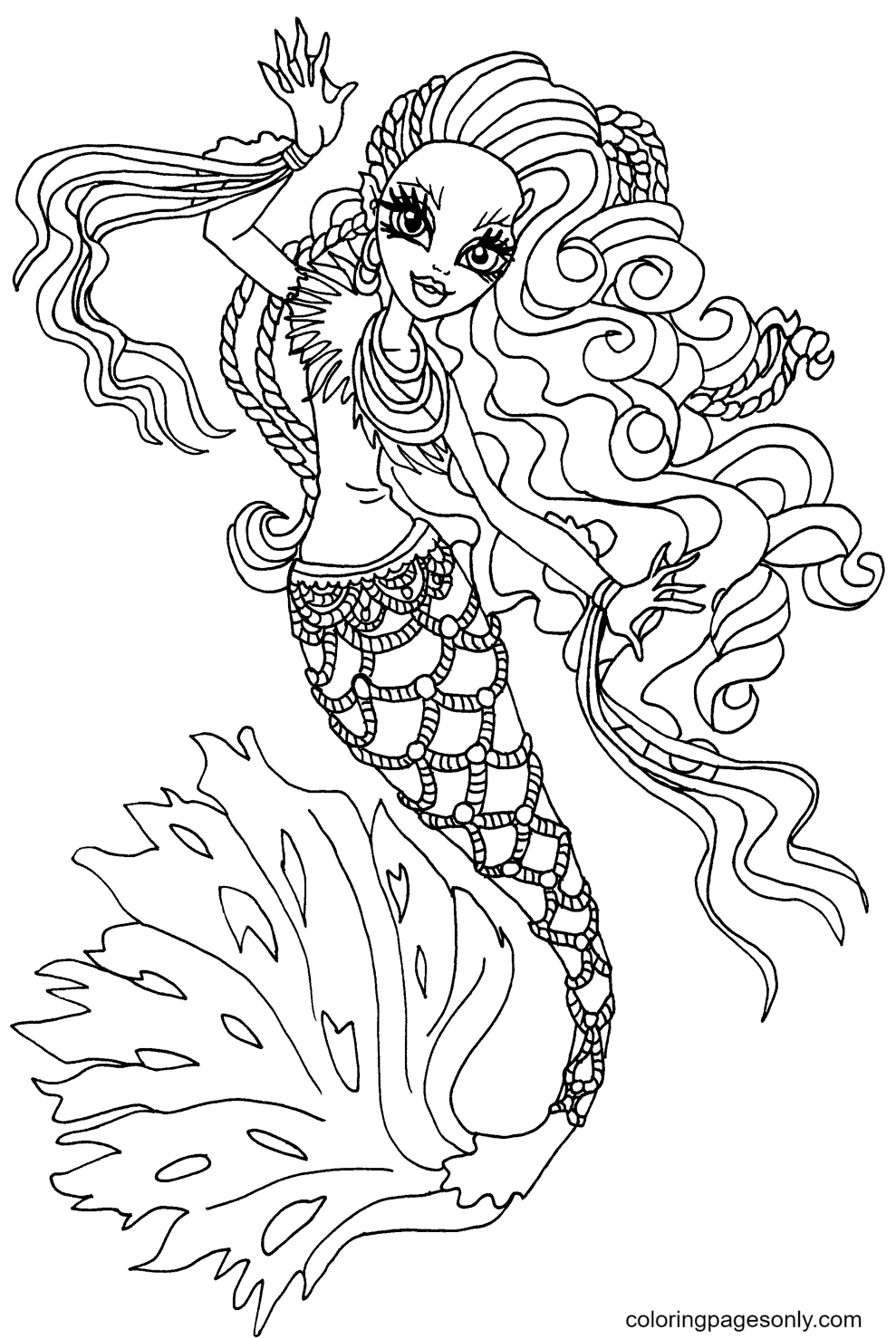 Monster High Coloring Pages Printable for Free Download