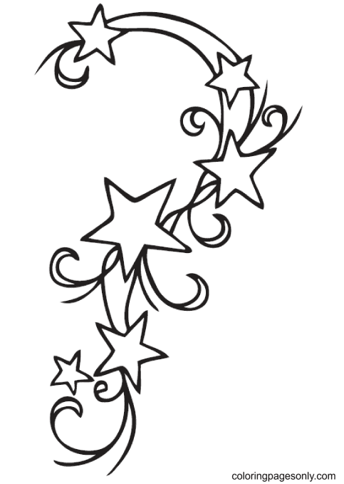 Star Coloring Pages Printable for Free Download